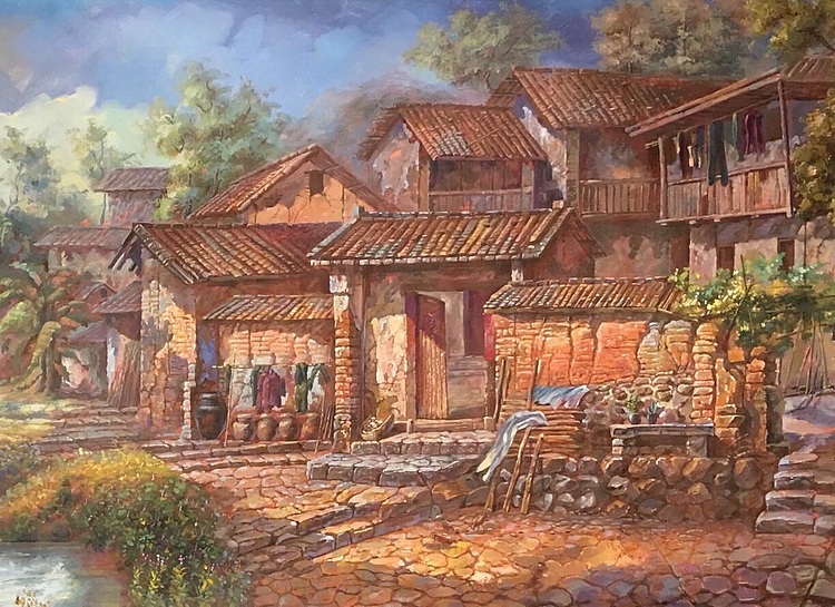 陈一茗 乡村一角