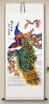 职业书画家 孟红 《彩羽鸣秋》