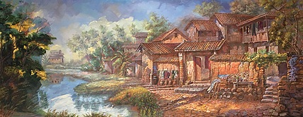 陈一茗 乡村一角