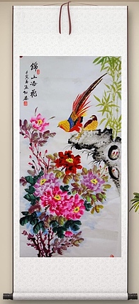 职业书画家 孟红 《锦上添花》