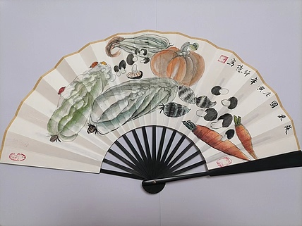 仟亿 蔬果图 扇子