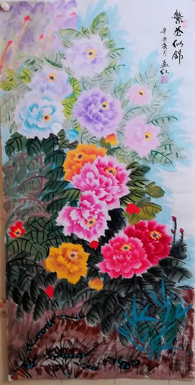 职业书画家 孟红 《繁花似锦》