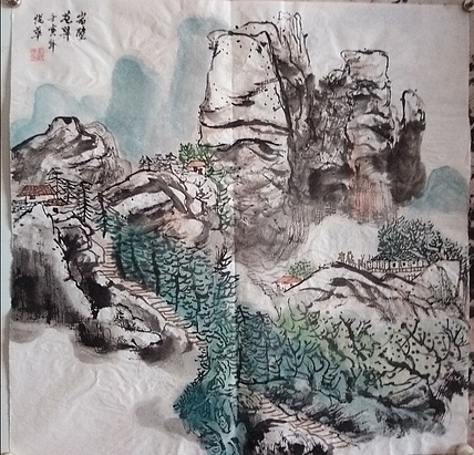 竹溪 岩壁苍翠
