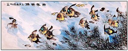 高晓林 （3658）江苏省美协会员，国家一级美术师《神仙畅游》