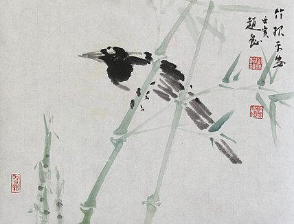 中美协会员 赵钲 写意花鸟国画