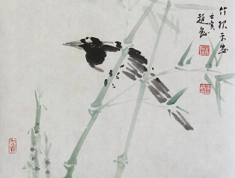 中美协会员 赵钲 写意花鸟国画