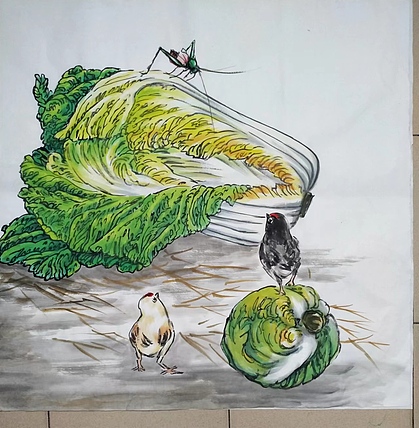 高兴 百财图