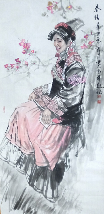 高级工艺师 一级美术师 山东省美协会员 赵书仁 写实人物作品