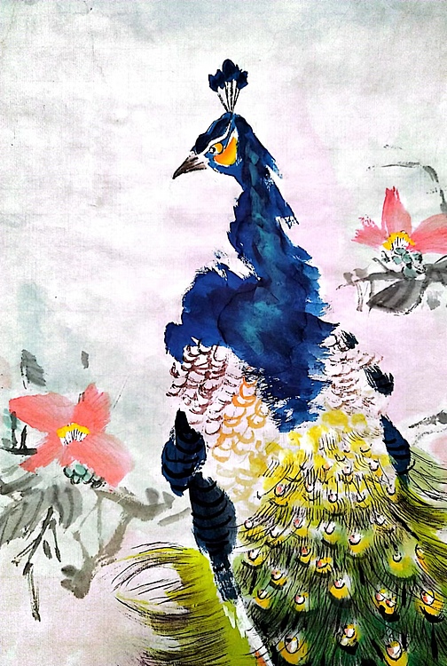 杜长义 翠羽映彩霞