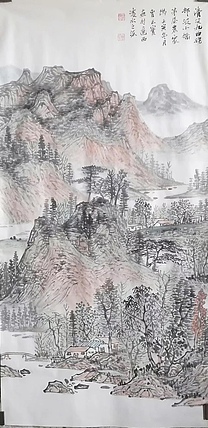 曹玉宝 辽宁曹玉宝老师原创三尺山水