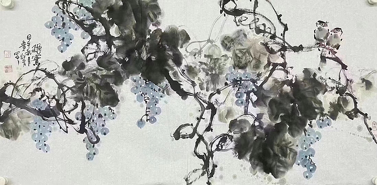 中美协会员，山东美协理事，山东省国画院副院长 牧青（李希勇）