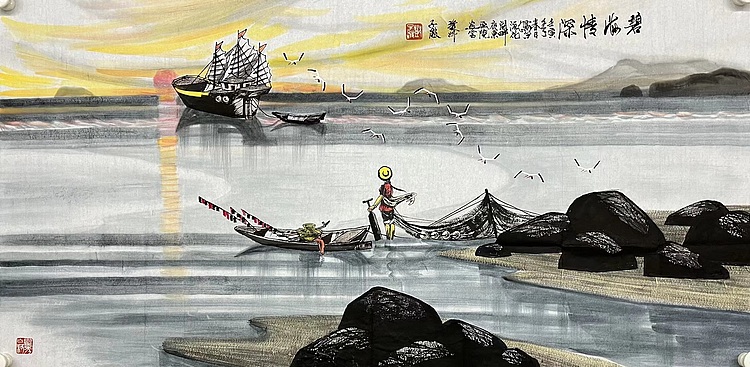 广东省美协理事，中国美协会员   邓子敬