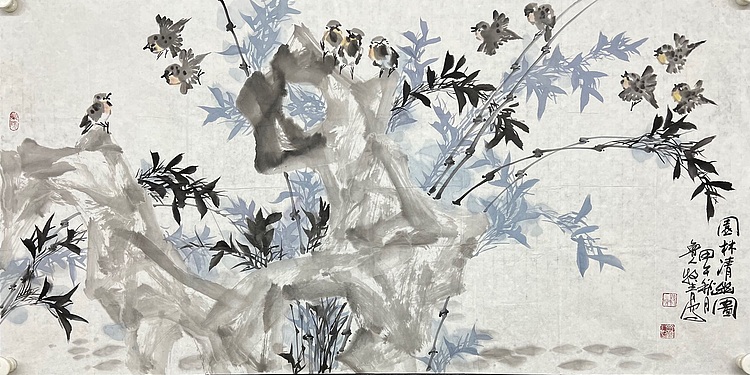 中美协会员，山东美协理事，山东省国画院副院长 牧青（李希勇）