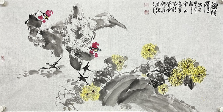 中美协会员，山东美协理事，山东省国画院副院长 牧青（李希勇）