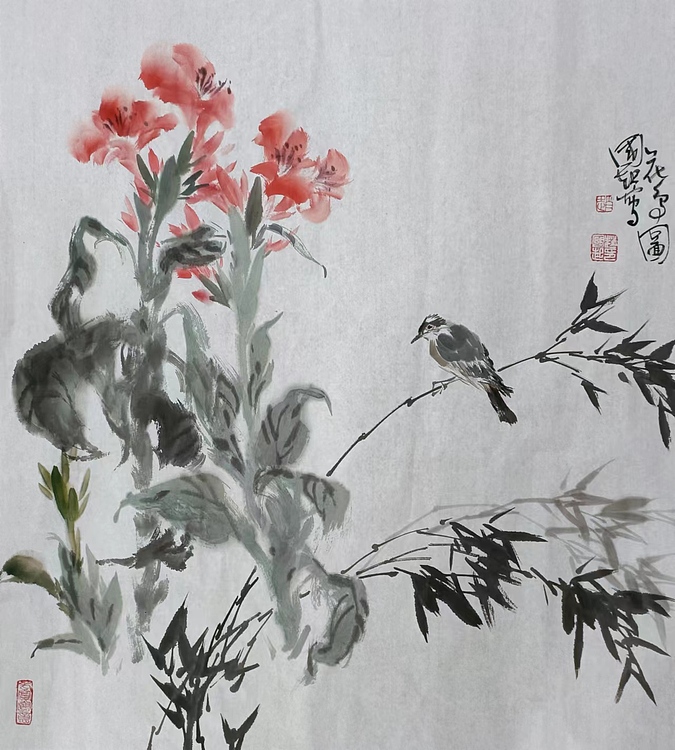清心斋主 花鸟图