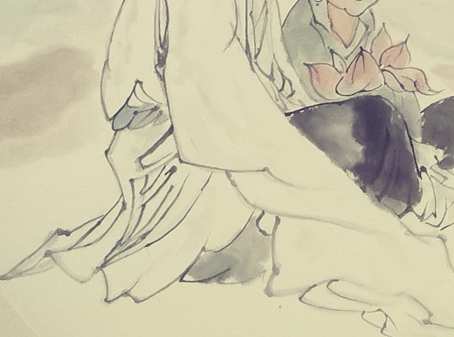 夏紫 《敏而好学》图