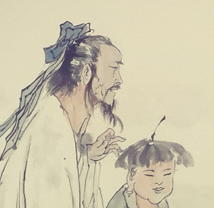 夏紫 《敏而好学》图