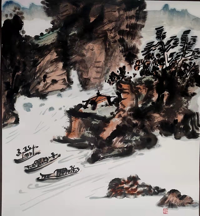 赵东方 山水 新年挂历