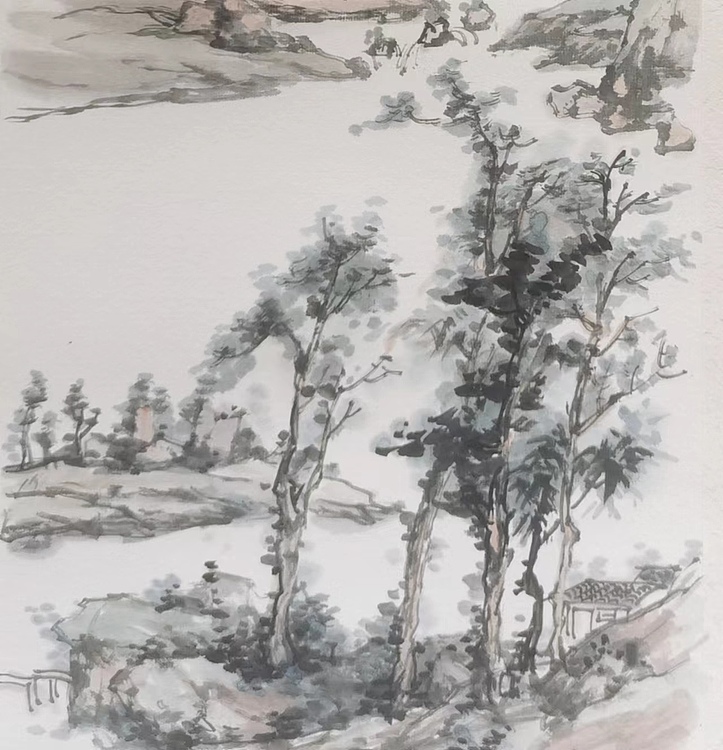 夏紫 《山水小品》