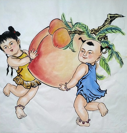 高兴 祝寿图