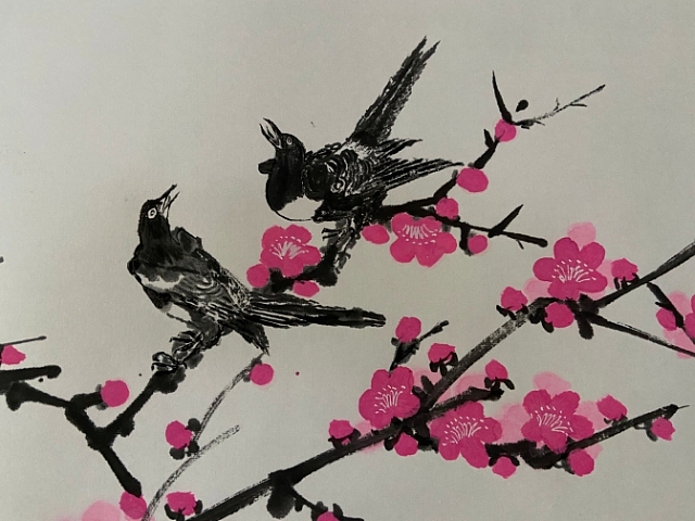 马效元 红梅报春