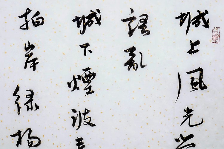 职业书画家 王冠霖 钱维演《木兰花》069