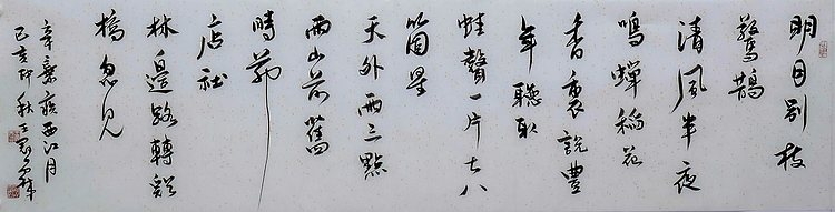 职业书画家 王冠霖 辛弃疾《西江月》067