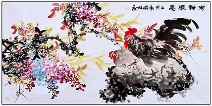 高晓林 （3710）国家一级美术师，江苏省美协会员《吉祥顺意》