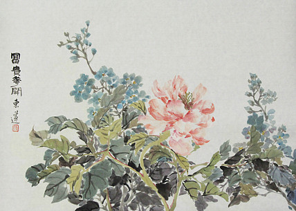 中国美术家协会会员 段东莲 国画 花鸟