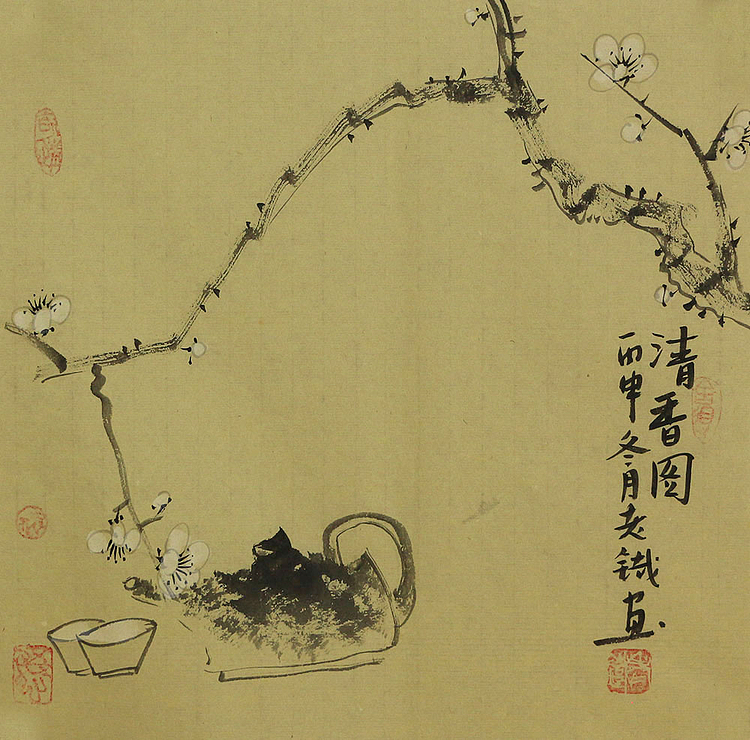 当代著名画家 老铁 老铁花鸟 国画