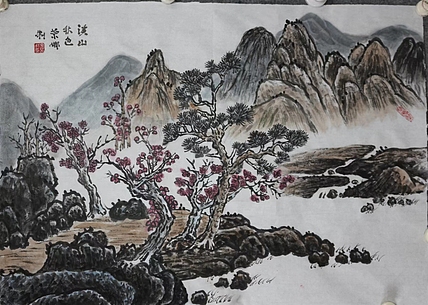 来荣娜 溪山秋色