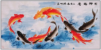 高晓林 （3729）国家一级美术师，江苏省美协会员《吉祥如意》