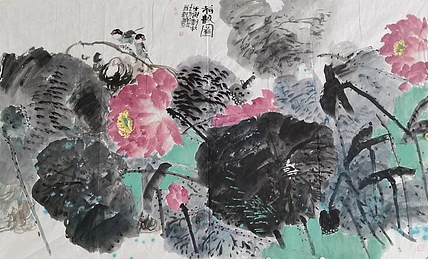 大力 荷韵图