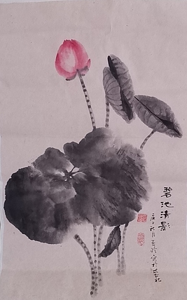 清荷 碧流清影