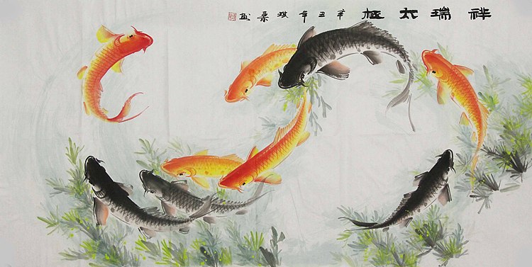当代著名美女画家 魏琪乐 花鸟 国画