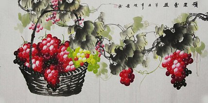 当代著名美女画家 魏琪乐 花鸟 国画