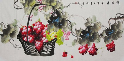 当代著名美女画家 魏琪乐 花鸟 国画
