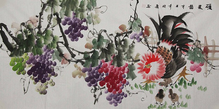 当代著名美女画家 魏琪乐 硕果图