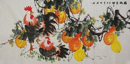 当代著名美女画家 魏琪乐 福禄吉祥