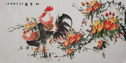 当代著名美女画家 魏琪乐 花鸟 国画