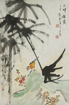 中美协会员 赵钲 写意花鸟国画