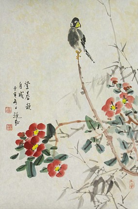 中美协会员 赵钲 写意花鸟国画