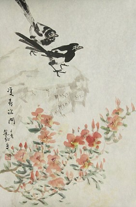 中美协会员 赵钲 写意花鸟国画