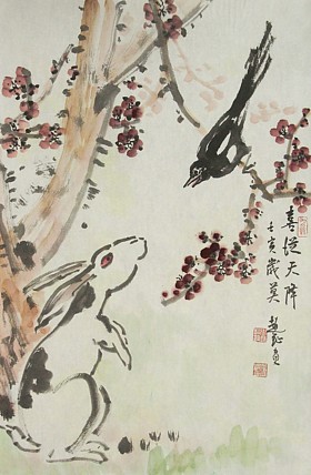 中美协会员 赵钲 写意花鸟国画