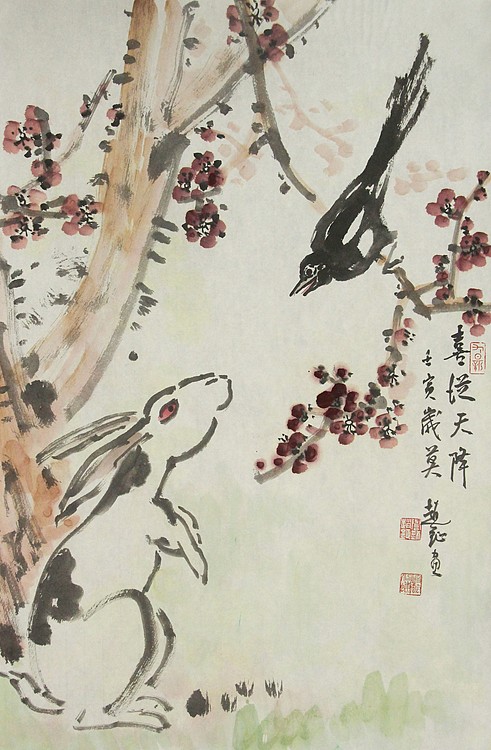 中美协会员 赵钲 写意花鸟国画