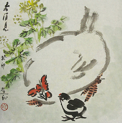 中美协会员 赵钲 写意花鸟国画
