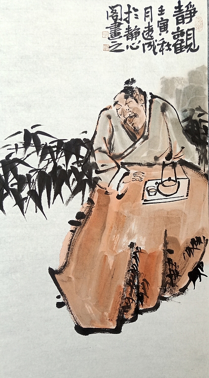 甘肃省美术家协会会员 当代著名人物画家 包辽成