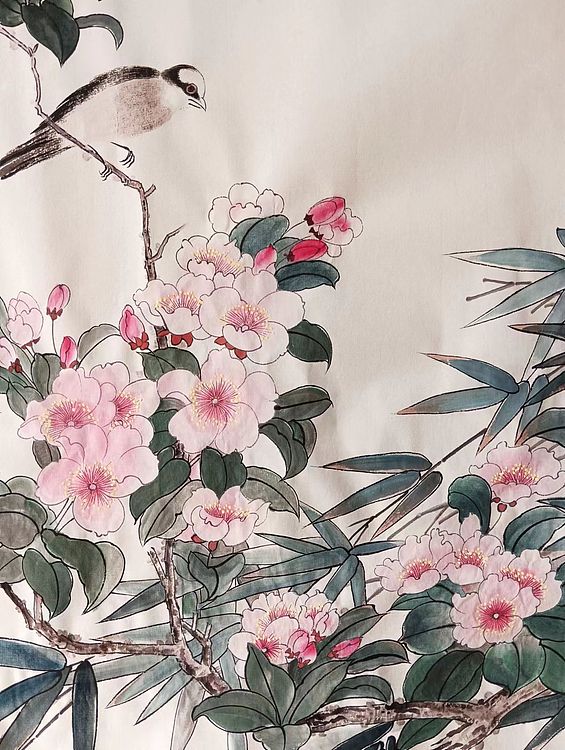 砚沐 春不老湖北美术学院艺术硕士李林国画作品