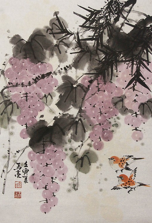 中国花鸟画主题性创作研究会副会长兼秘书长 北京市美协会员 马亮