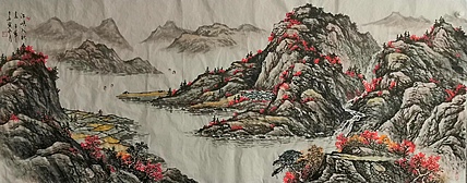 天划 江峡入秋来
